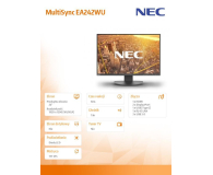 Nec MultiSync EA242WU czarny - 1048497 - zdjęcie 8
